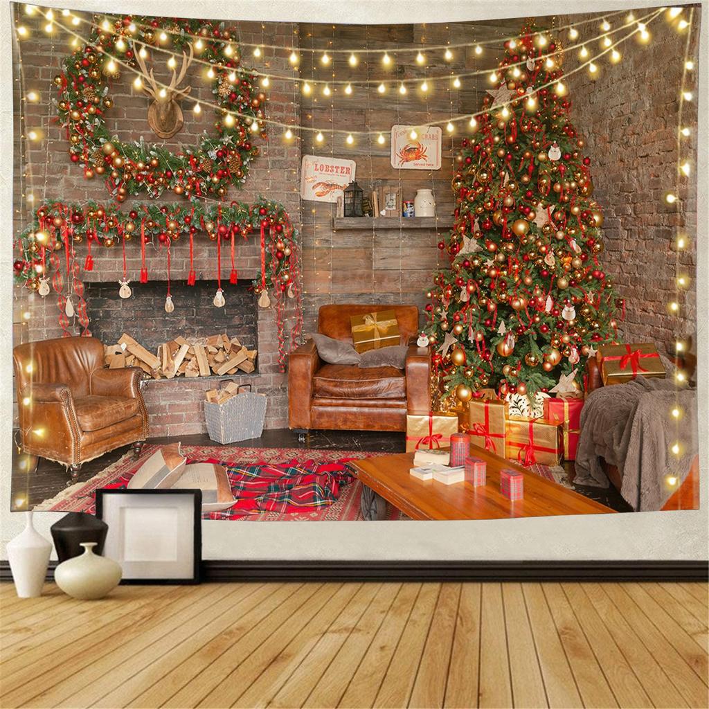 Snow Wall Hanging Tapestry Christmas Wall Hanging Tree Wall Hanging Gorgeous Christmas Tree Fireplace Gifts