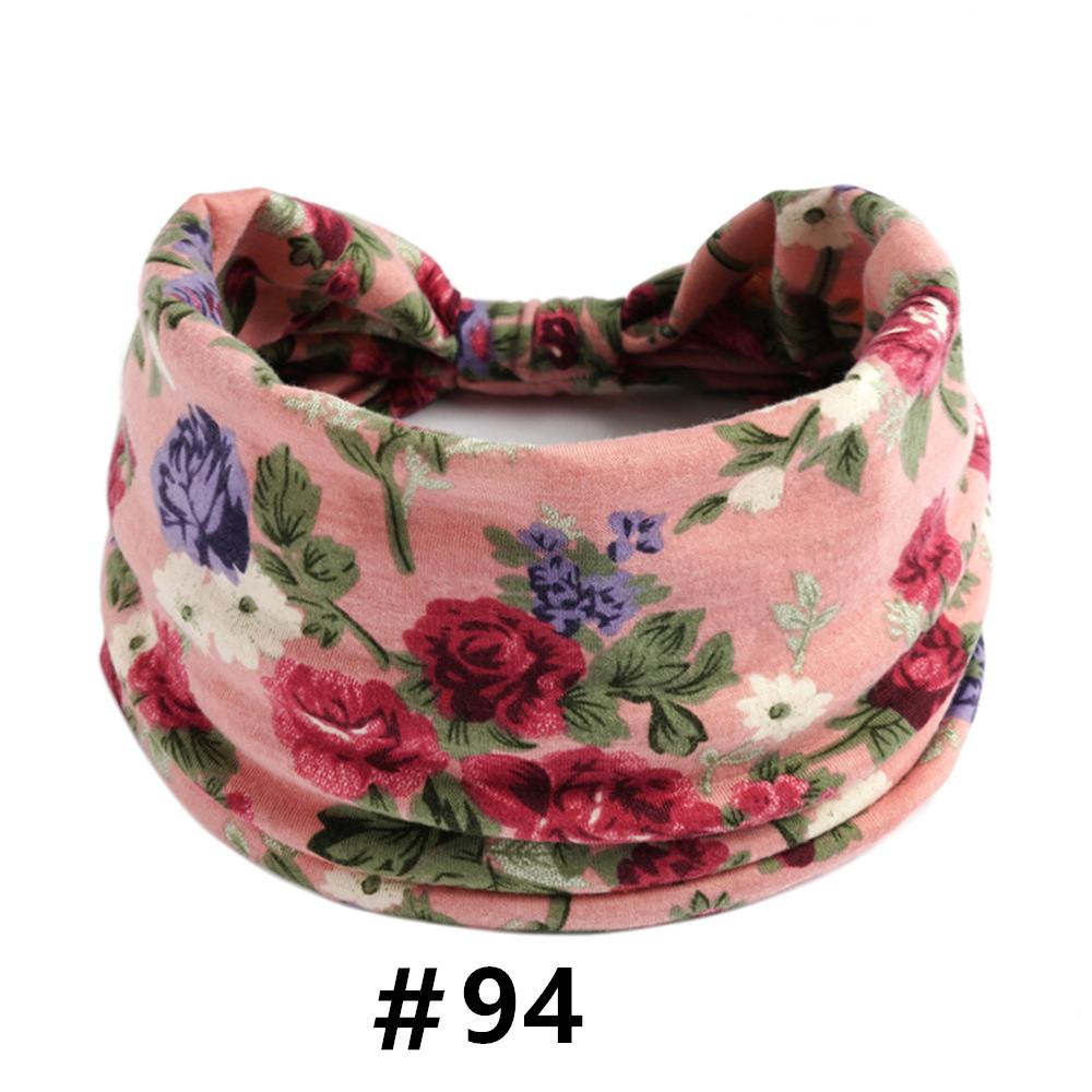Женские повязки на голову в стиле бохо, хлопковые широкие тюрбаны, повязки на голову, нескользящие эластичные спа-повязки для тренировок, йоги, повязки на голову, банданы для бега, аксессуары для волос