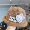 Bucket hat children autumn and winter thickened baby baby hat foreign style autumn and winter fashion bucket knitting girl