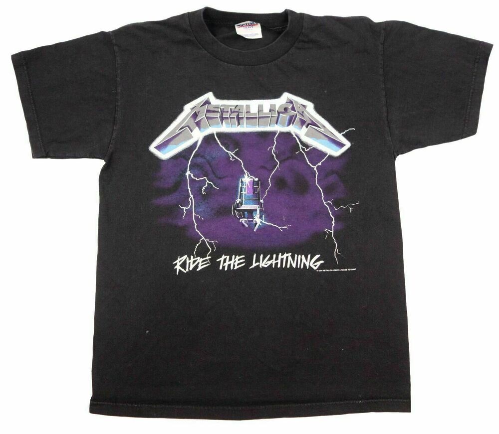 Футболка унисекс Metallica Ride The Lightning Vintage 1994 Metal Electric Chair