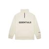 Fear of God Essentials FW20 Half Zip Fleece Sweatshirt Unisex Tops Cream FOG-FW20-346