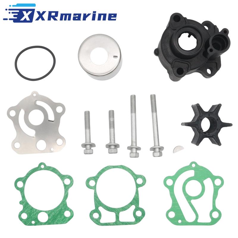 Outboard Service Kit Thermostat Oil Filter Fuel Filter Impeller Kit for Yamaha 4 Stroke 80 HP F80B Motors 67F-W0078-00 18-3451