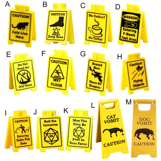 Yousheng предупреждающий знак о рвоте для собак и кошек, 3D-печатный предупреждающий знак о рвоте для котят и щенков, мини-настольный домашний офис, украшение для напольного стола, подарок