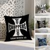W-West Coast C-Choppers Pillow Case Anti-dustmite Pillowcase Invisible Zipper Silky Short Plush Sofa Cushion Cover