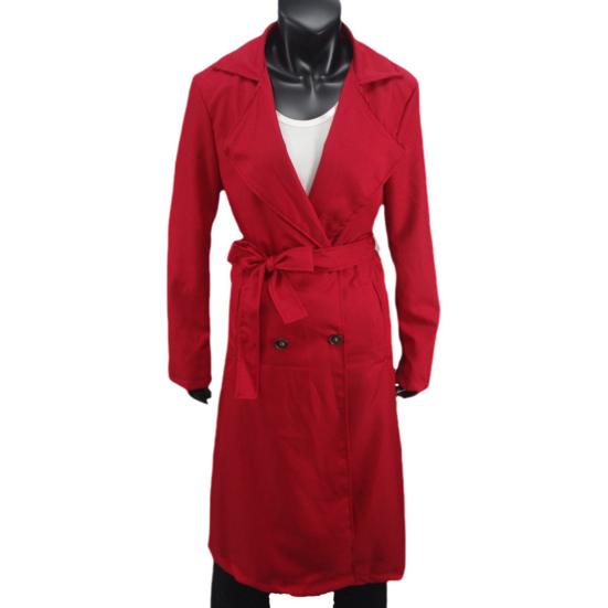 Зимняя женская куртка с поясом на шнуровке, длинные рукава, карманы, ветровка, двубортное пальто, теленок