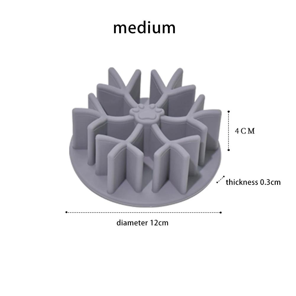 Slow Feeder Insert For Dog Bowls Anti-Choking Silicone Slow Eating Feeder Insert With Suction Cup For Small Medium Large Dogs