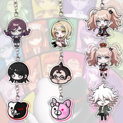 Акриловый брелок Danganronpa Токо Цумики Монокума Изысканный Студент Аниме Мультфильм Брелок для сумки Чиби Декор Аксессуары Подвеска