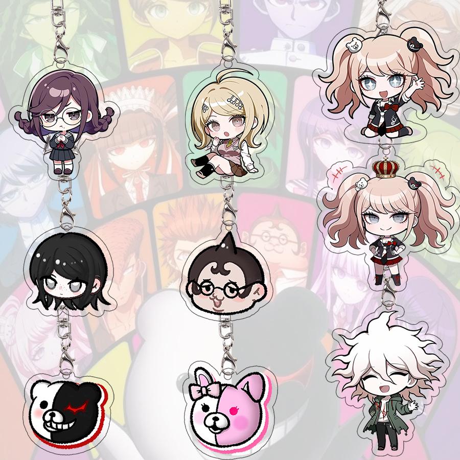 Акриловый брелок Danganronpa Токо Цумики Монокума Изысканный Студент Аниме Мультфильм Брелок для сумки Чиби Декор Аксессуары Подвеска