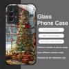Funny Christmas Tree Gift Snowy Town Scenery Creative Phone Case for Samsung Galaxy S25 Ultra S24 S23 Plus S22 S21 S20 FE Cover