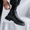 Модные черные мужские ботинки на толстой подошве Модные и универсальные стили дизайна Повседневная обувь для мотоциклистов Модная деловая обувь для вечеринок Популярно