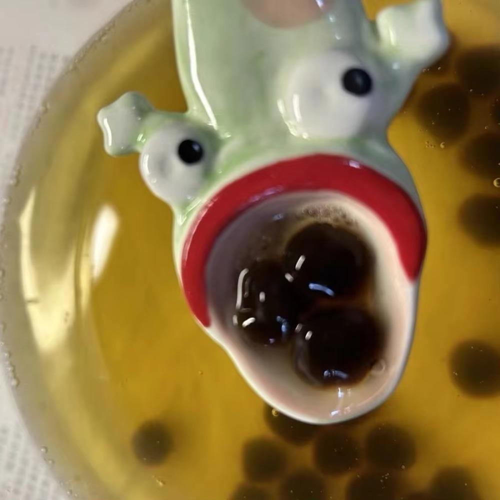 Милая десертная ложка Креативная ложка для перемешивания Чайная ложка Ложка с уродливой лягушкой Вечеринка