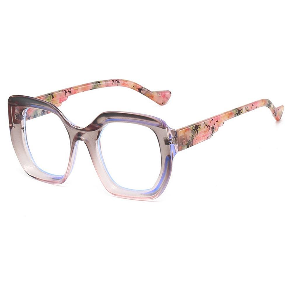 Transparent Color Matching Frame Sunglasses Ins Trendy Personalized Box Sunglasses Men And Women The Same Casual Glasses