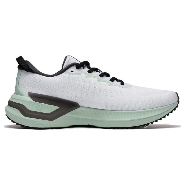 Li Ning Yue Ying 3.0 Comfortable Simple Shock Absorption Non-Slip Wear-Resistant Low-Top Running Shoes Men Running Shoes White Green ARHT019-7