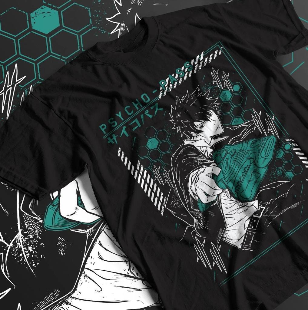 2026 New Year Hot Sale Psycho Pass TShirt Girl Kawaii Waifu Anime Graphic Pod Shirt Womens Round Neck Short Sleeve
