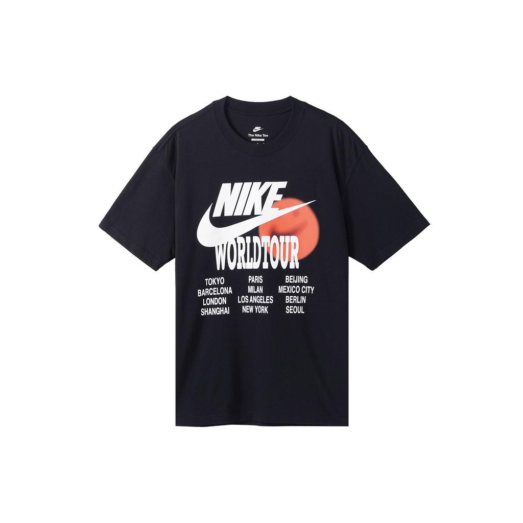 Nike Alphabet Logo Pullover Sport Casual Short Sleeve T-Shirt Men Tops Black DO2032-010