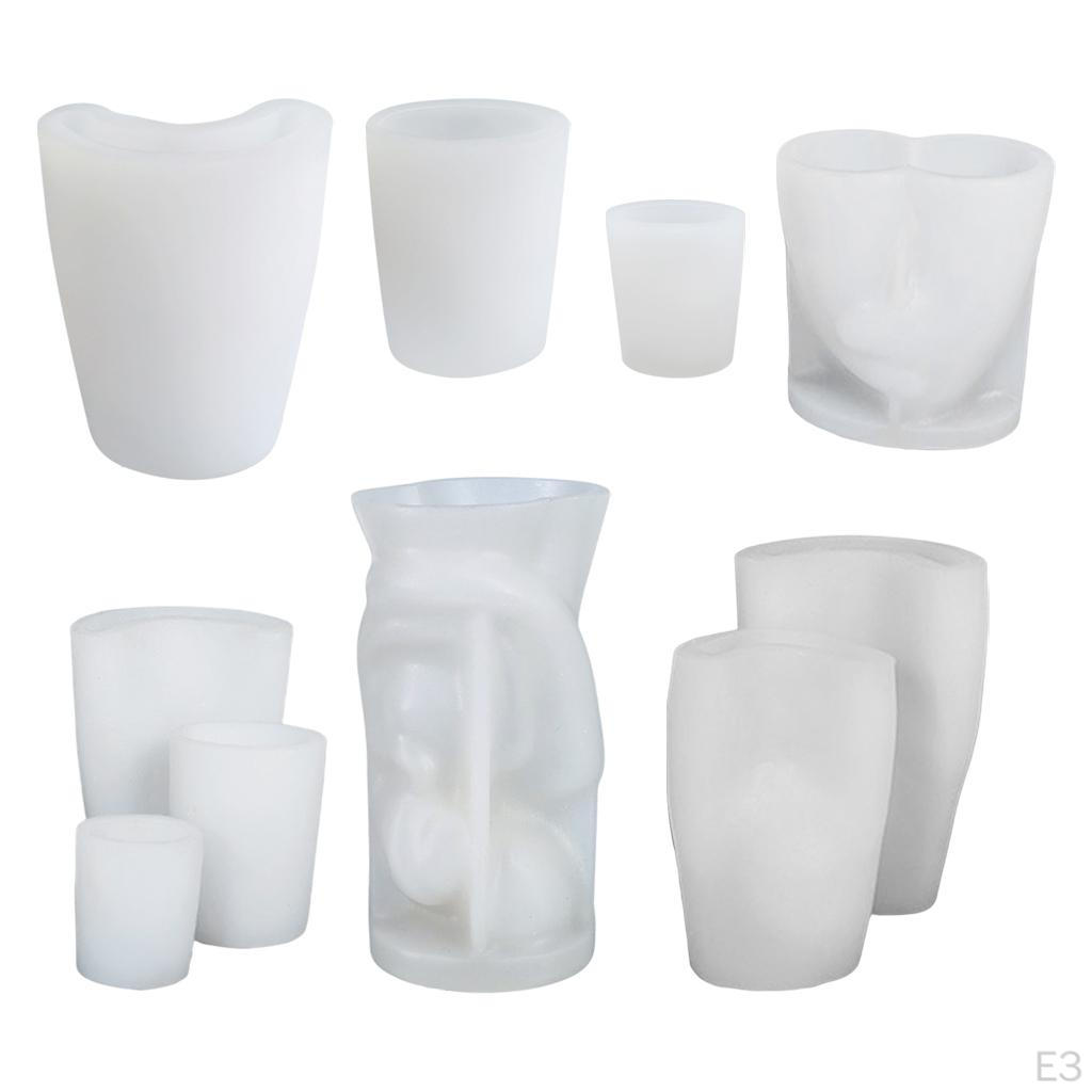 Для Свечи ручной работы Декорированные формы для плавления воска Эпоксидная смола Гипс Силикон Бетон