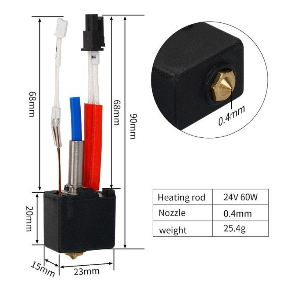 Anti-clogging 3D Printer Nozzle Extruder for Anycubic Kobra2/2Pro 3D Printer Accessories