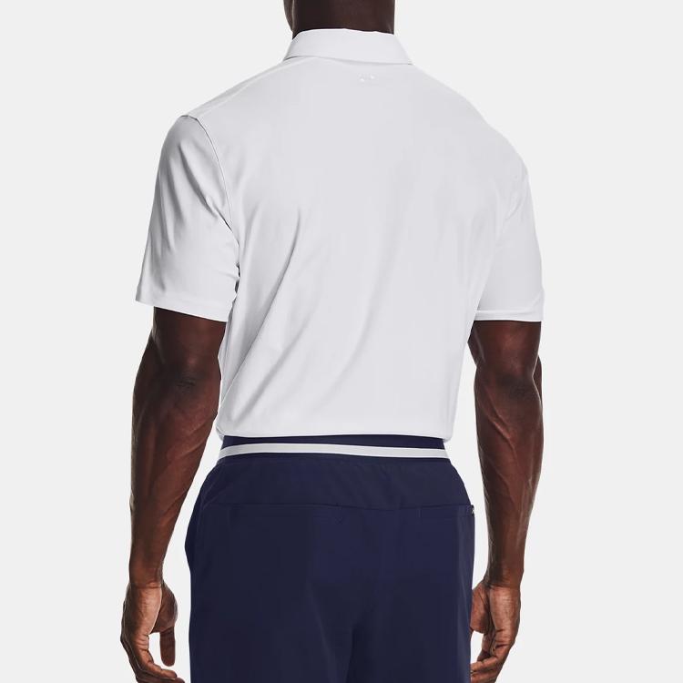 Under Armour Polo Shirts Men's White Moderate Straight Fit 1377362-100