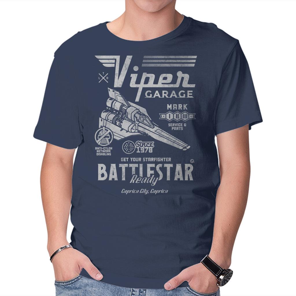 Unisex Crew Neck T-Shirt Viper Garage Graphic Short Sleeve Casual Tee