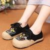 Wear-resistant Non-slip Rest Round Toe Flat Shoes  Spring and Autumn New Style Comfortable Embroidered Flat Shoes for Women