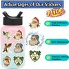 56pcs Romantic Christmas Stickers Cute Seal Sticker Cartoon DIY Scrapbooking Decoration Decals Funny Children Toys