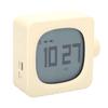 Vintage Cube Smart Alarm Clock with Night Light Rotating Switch Rechargeable Bedside Alarm Clock