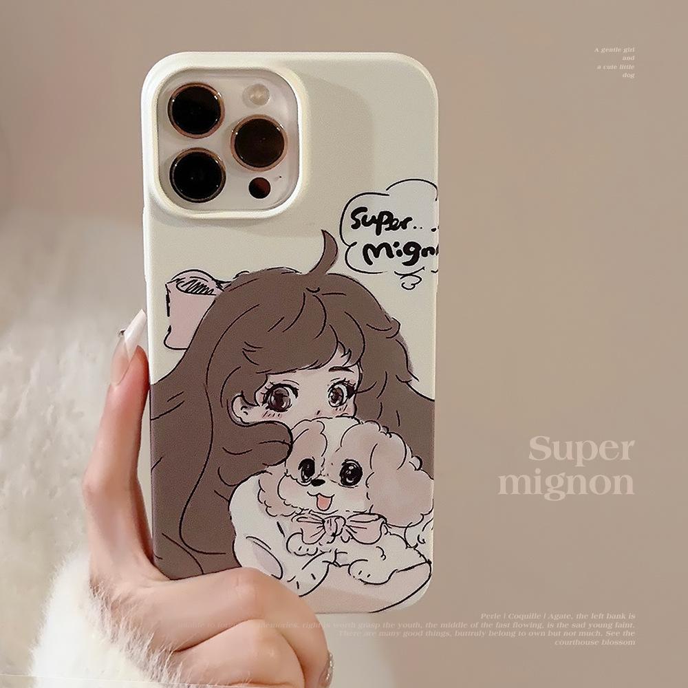Cute girl 17promax Apple 16 suitable for iPhone 13 phone case 11 anime cartoon 12 film 15