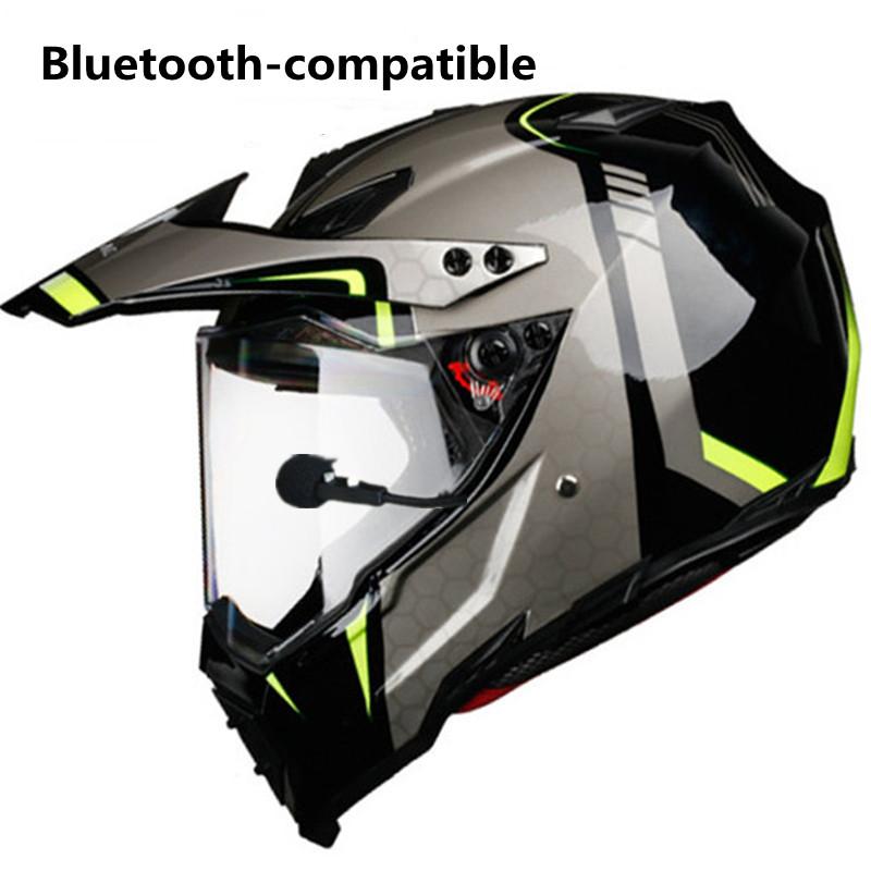 2025 Мотоциклетный Bluetooth DOT BT Динамики Мотокросс Музыкальный Плеер Глянцевый Черный Совместим с Apple Android для Дорожного Кроссового Шлема