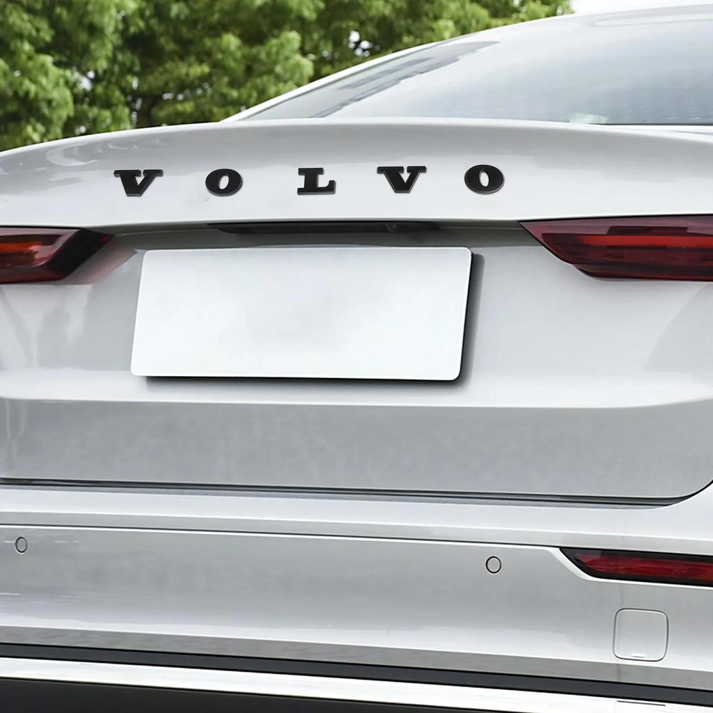 for Volvo Rdesign T2 T3 T4 T5 T6 T7 T8 S90 XC90 S60 XC40 S90 S80L XC40 ABS 3D Badge Letters Car Trunk Badge Sticker Accessory