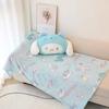 Лицензированная подушка-одеяло Squishy 2-в-1 Sanrio, милая Куроми, Циннаморолл, Моя Мелоди, Помпомпурин, плюшевое покрывало с одеялом 1,5 м