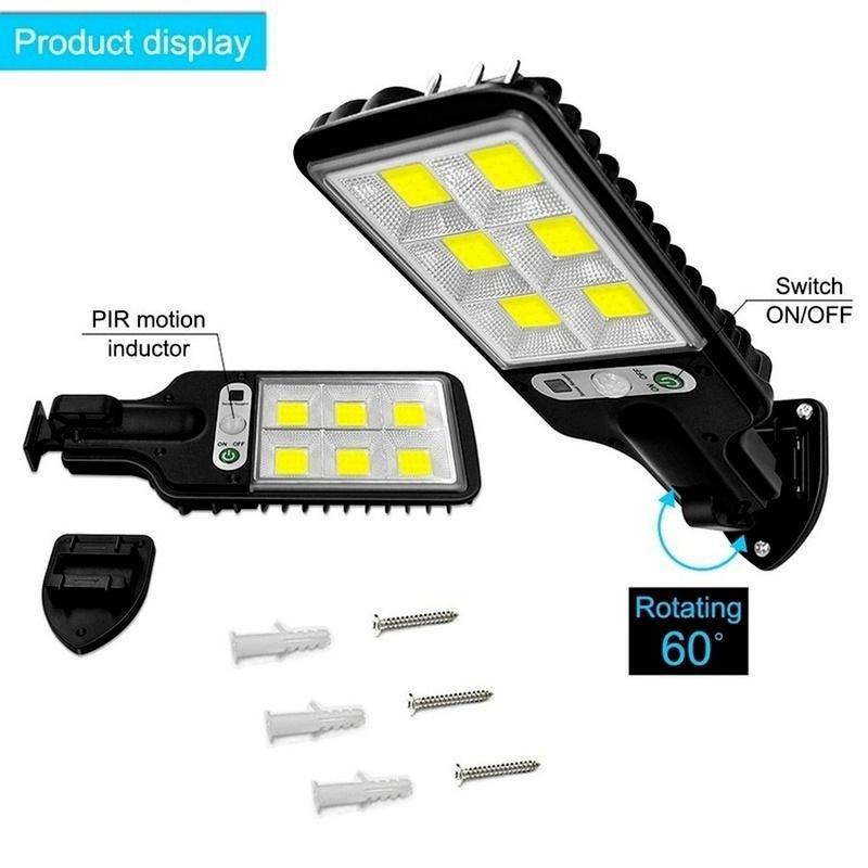72 COB Солнечный Светильник Уличный Супер Яркий Солнечный Светильник Настенный Светильник IP65 Водонепроницаемый PIR Датчик Движения Уличный Светильник Украшения Сада