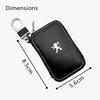 Car Key Case Keychain Cover Bag Organizer For Peugeot 2008 408 607 106 107 206 207 306 307 406 407 5008 Auto Interior Accessorie