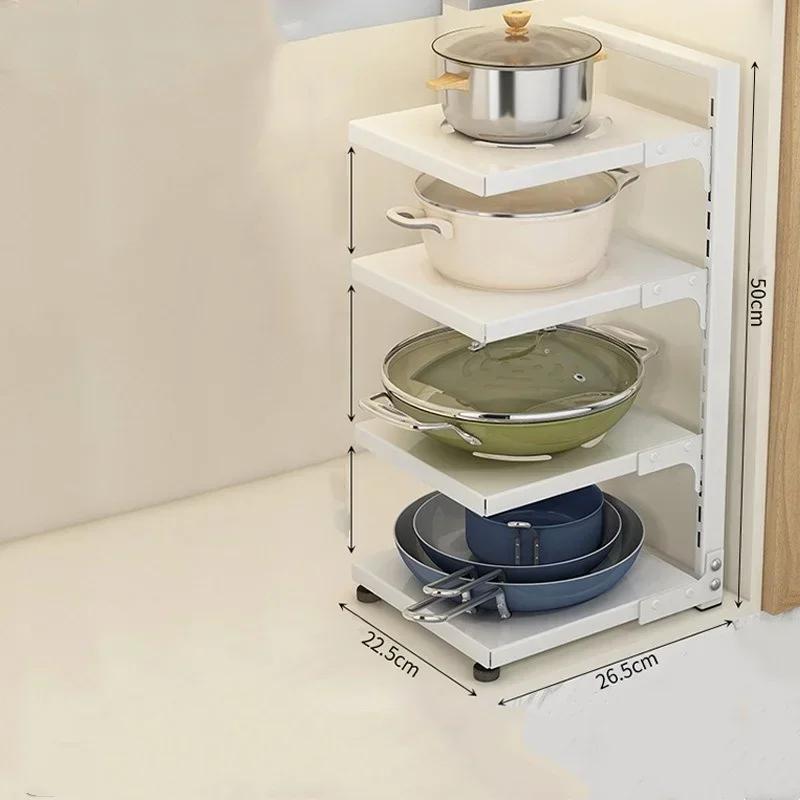 Многоуровневая полка для хранения кастрюль, полка для домашних шкафов на плите, регулируемые полки для кастрюль, многофункциональный органайзер для раковины, кухонные принадлежности