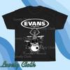 Футболка с логотипом Evans Drumheads, смешная, американский размер от S до 5XL