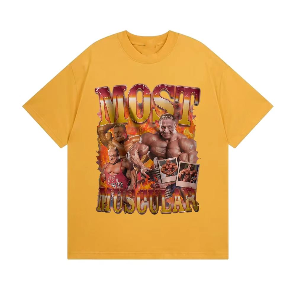 Markus Ruhl Gym Funny Meme T Shirt Unisexs Vintage High Quality Fashion Tshirts Unisex Casual Cotton Short Sleeve Tshirt Streetwear