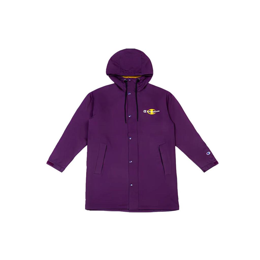 Champion Grass Stitched Logo Fleece Lined Casual Jacket Japan Version Unisex Purple (Unisex) Jackets C3 S605 M901