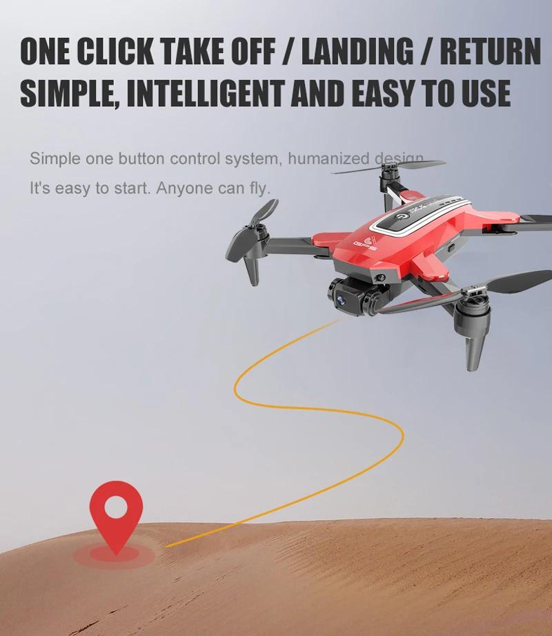 HJ38 Pro GPS Drone Professional 4K HD Camera Aerial Photography Aircraft WiFi Foldable Smart Positioning RC Quadcopter Children's Gif
