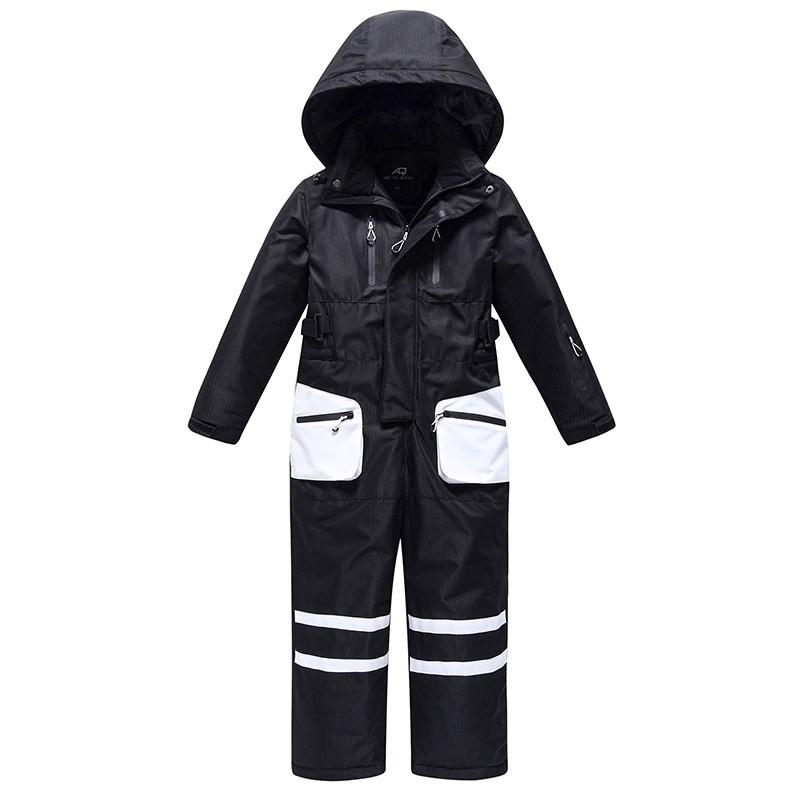 Kids One-Piece Ski Suits Warm Breathable Winter Snow Jackets Boys Girls