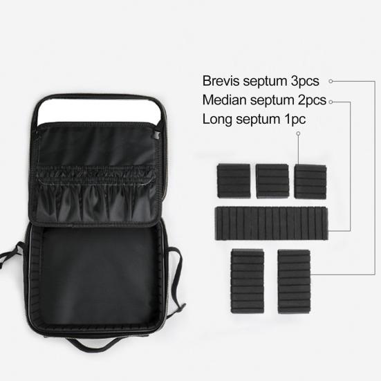 Светодиодное зеркало большой емкости с несколькими отделениями портативная дорожная косметичка для художников косметический органайзер для использования на открытом воздухе