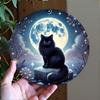 Двумерная плоская подвесная декоративная металлическая табличка Ручная роспись Арт