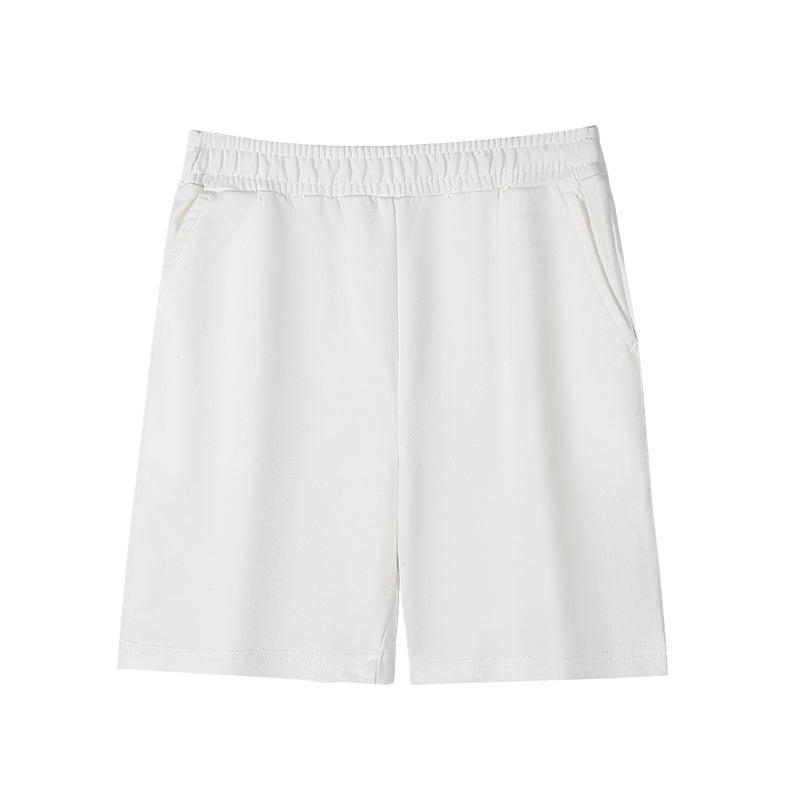 Корейские повседневные шорты из хлопкового терри с высокой посадкой - Летний стиль для родителей и детей