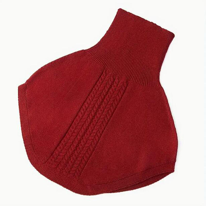 Women's High Neck Shoulder Warmer - Pullover Shawl Collar Scarf for Cervical & Shoulder Protection In Cold Weather