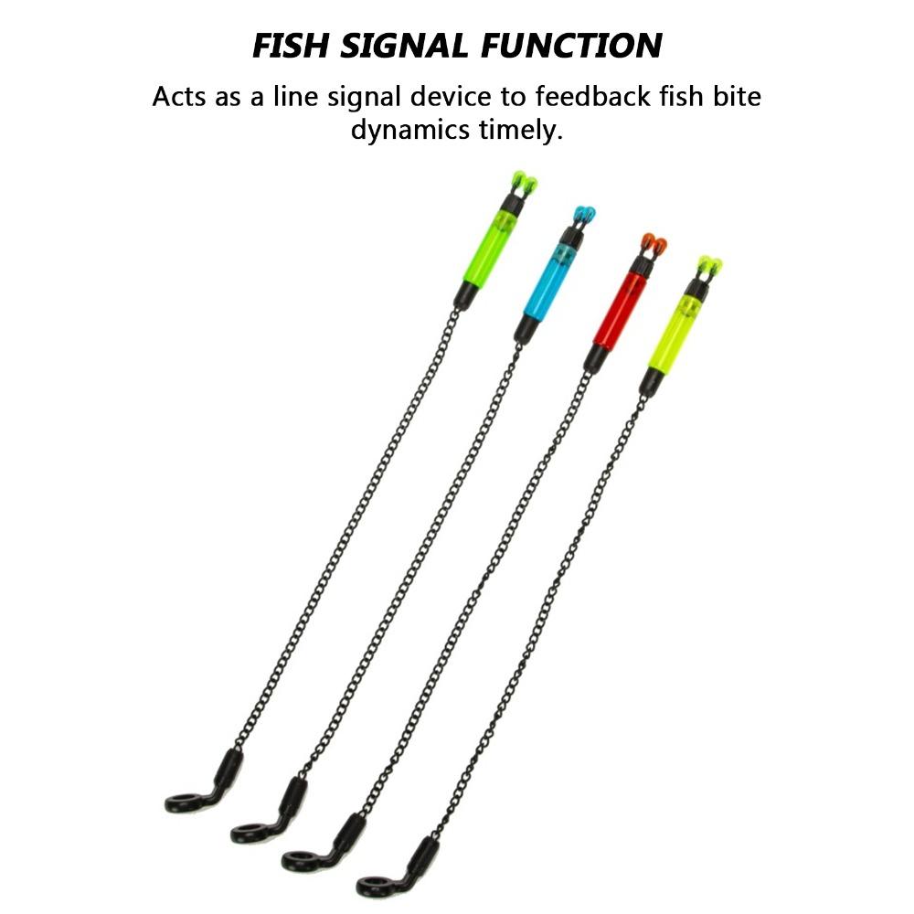 4PCS ABS Stainless Steel Fish Bite Indicator Fishing Swing Bite Alarm For European Carp Fishing