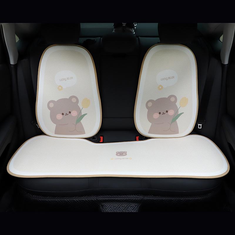 Универсальная подушка для автомобильного сиденья Tulip Little Bear — мультяшная, симпатичная, нескользящая и удобная для всех сезонов.