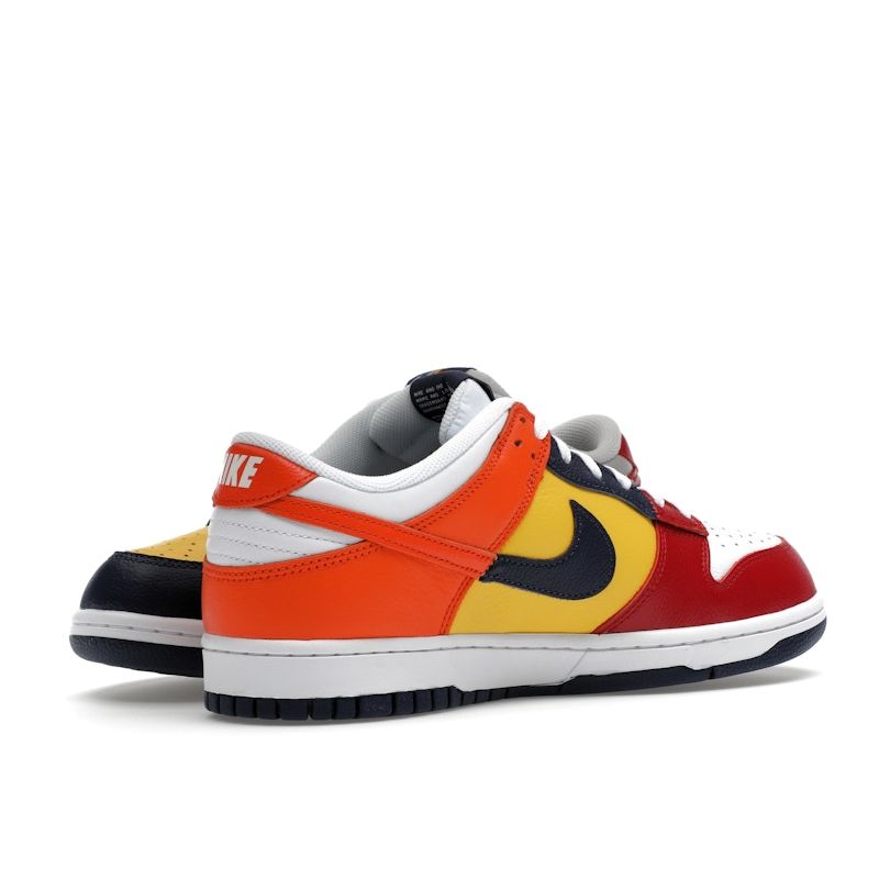 Nike Dunk Low Japan QS What The 2024 унисекс кроссовки многоцветные полуночно-темно-синий Varsity-Maize IB2051-400