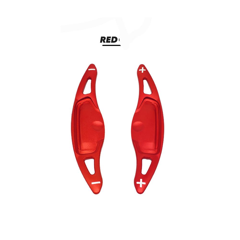 For KIA Soul & Stinger LHD RHD Car Steering Wheel Shift Paddle Extension Trim Aluminum Alloy Carbon Fiber Interior Accessories