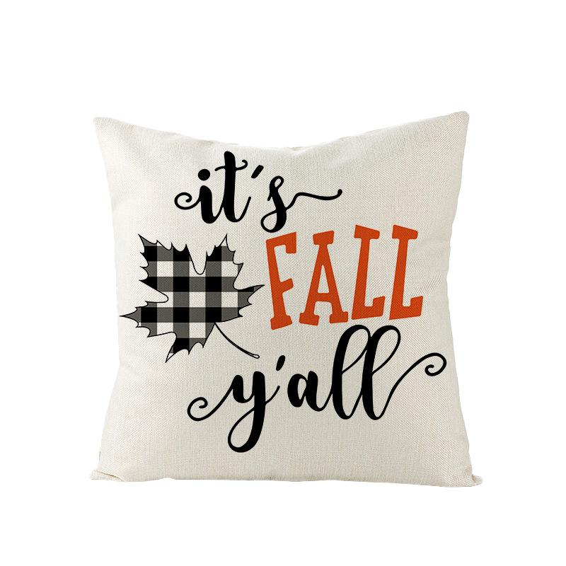 Осенний урожай Тыквенный принт Наволочка для подушки Диван Офис Полиэстер Наволочка для подушки Предметы интерьера