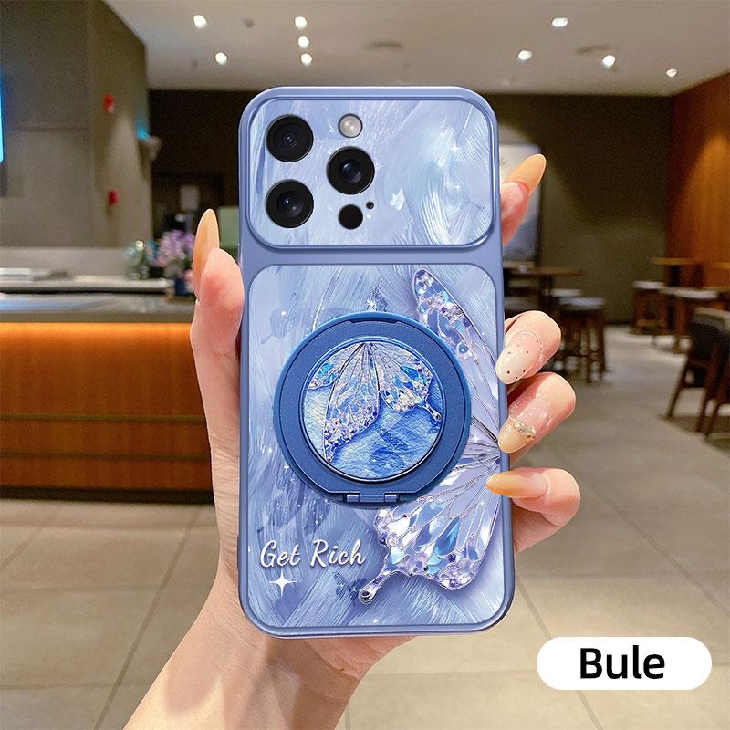 Phone Case For OPPO F33 F31 F29 F27 F19 F17 F11 Pro with Butterfly Bracket Magnetic Suction