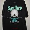 2025 Seether Футболка The Surface Seems So Far Tour Размер 2XL Рок-группа Мерч винтажный Постиранный с принтом Повседневная Мягкая Эластичная