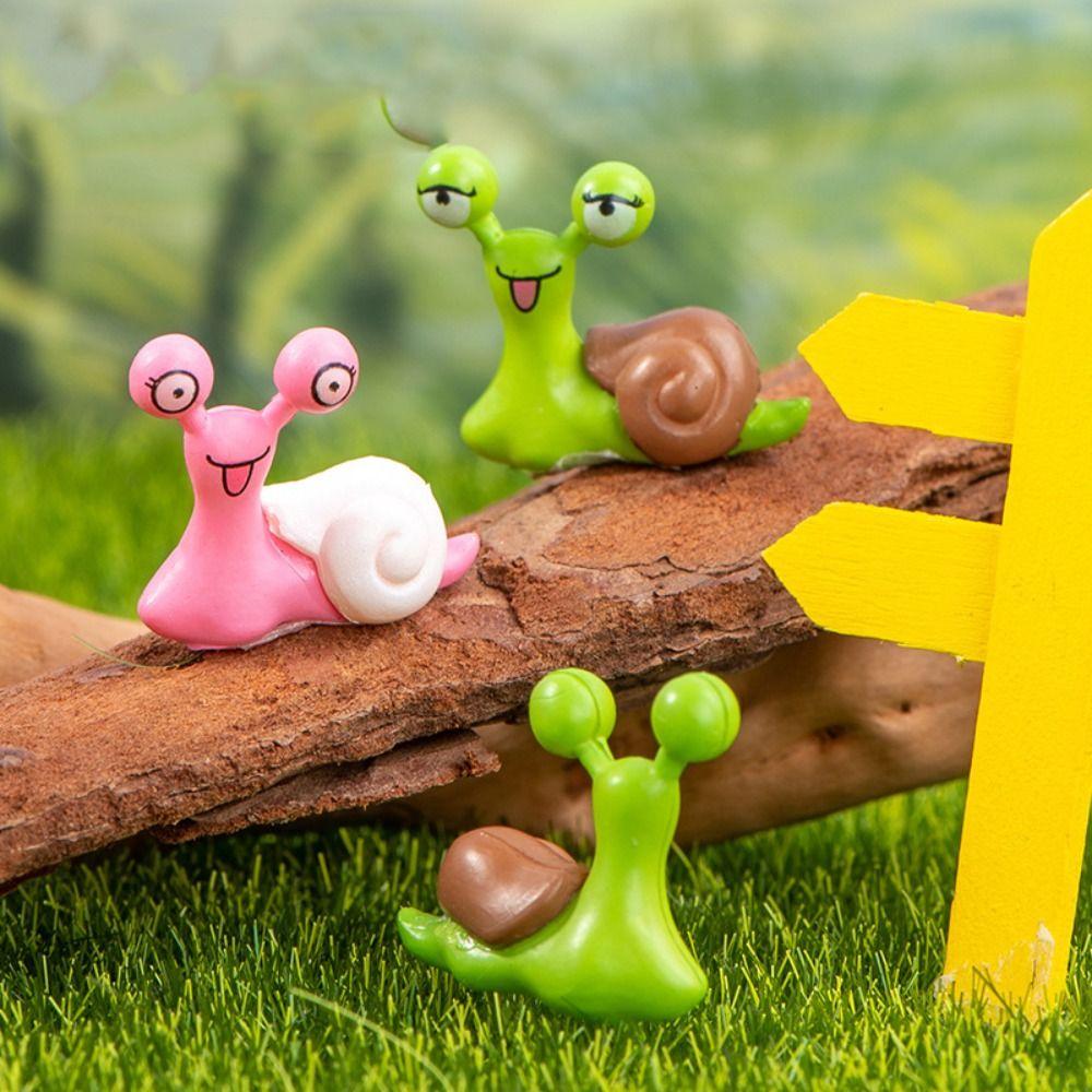 Art Snails Fairy Cartoon Snail Sculpture Bonsai Ornaments Miniatures Figurines  Garden